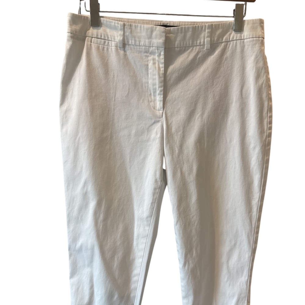 TALBOTS Womens sz 8P Flawless Five Pockets Slimming Lace Up Hem‎ Crop Jeans